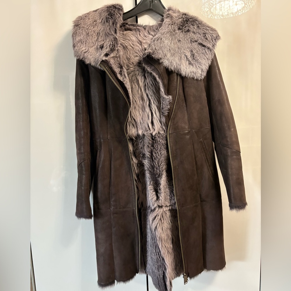 Real fur winter jacket